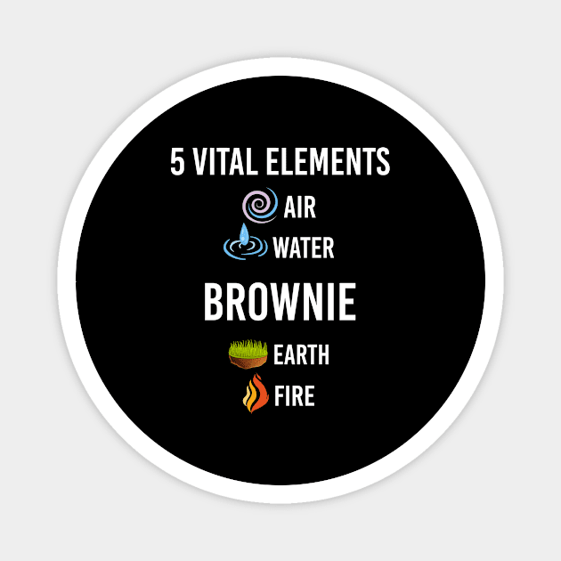 5 Elements Brownie Magnet by symptomovertake